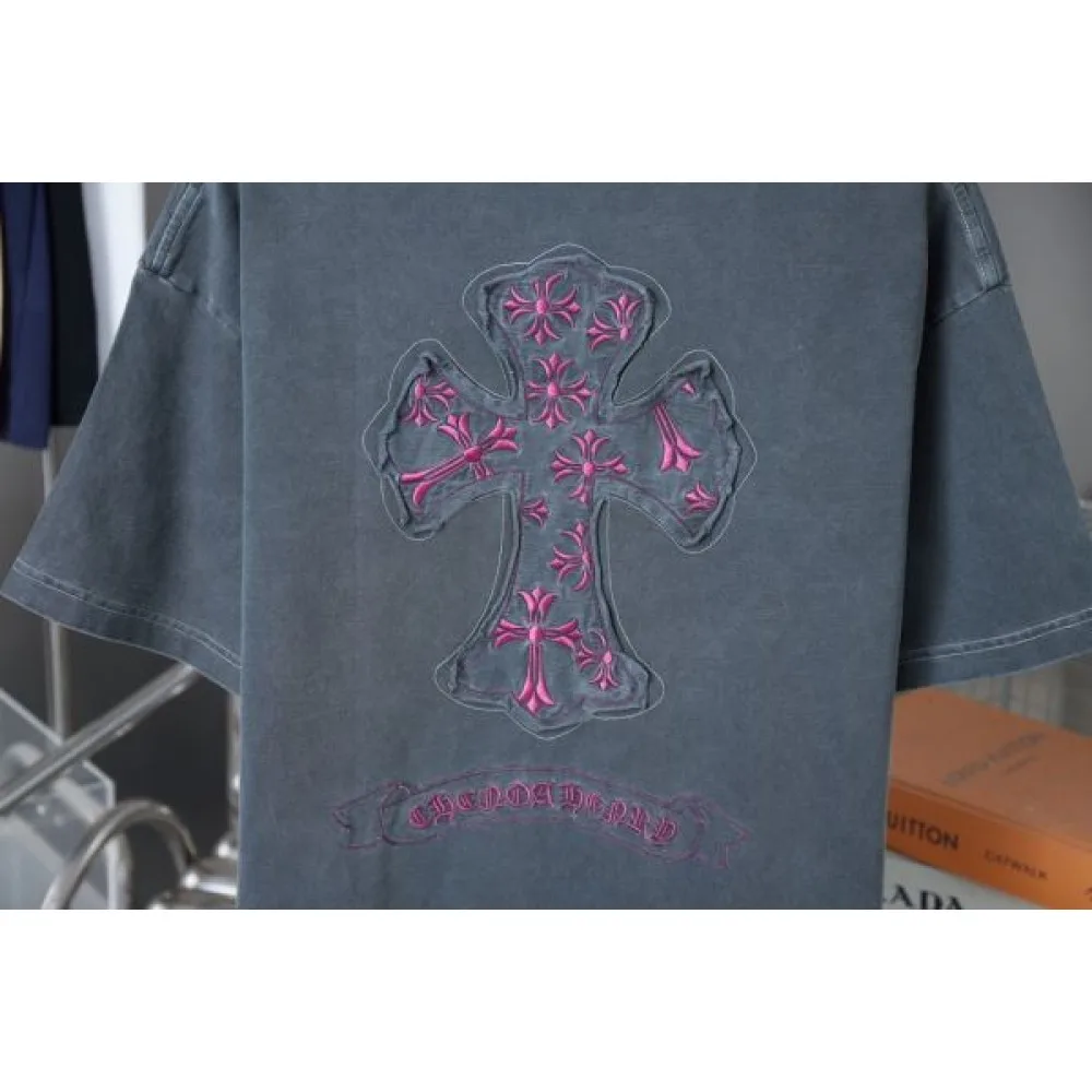 2025SS CHROME HEARTS クロムハーツ トレンドアイコン刺繍 半袖Tシャツ ユニセックスモデル 商品画像 6