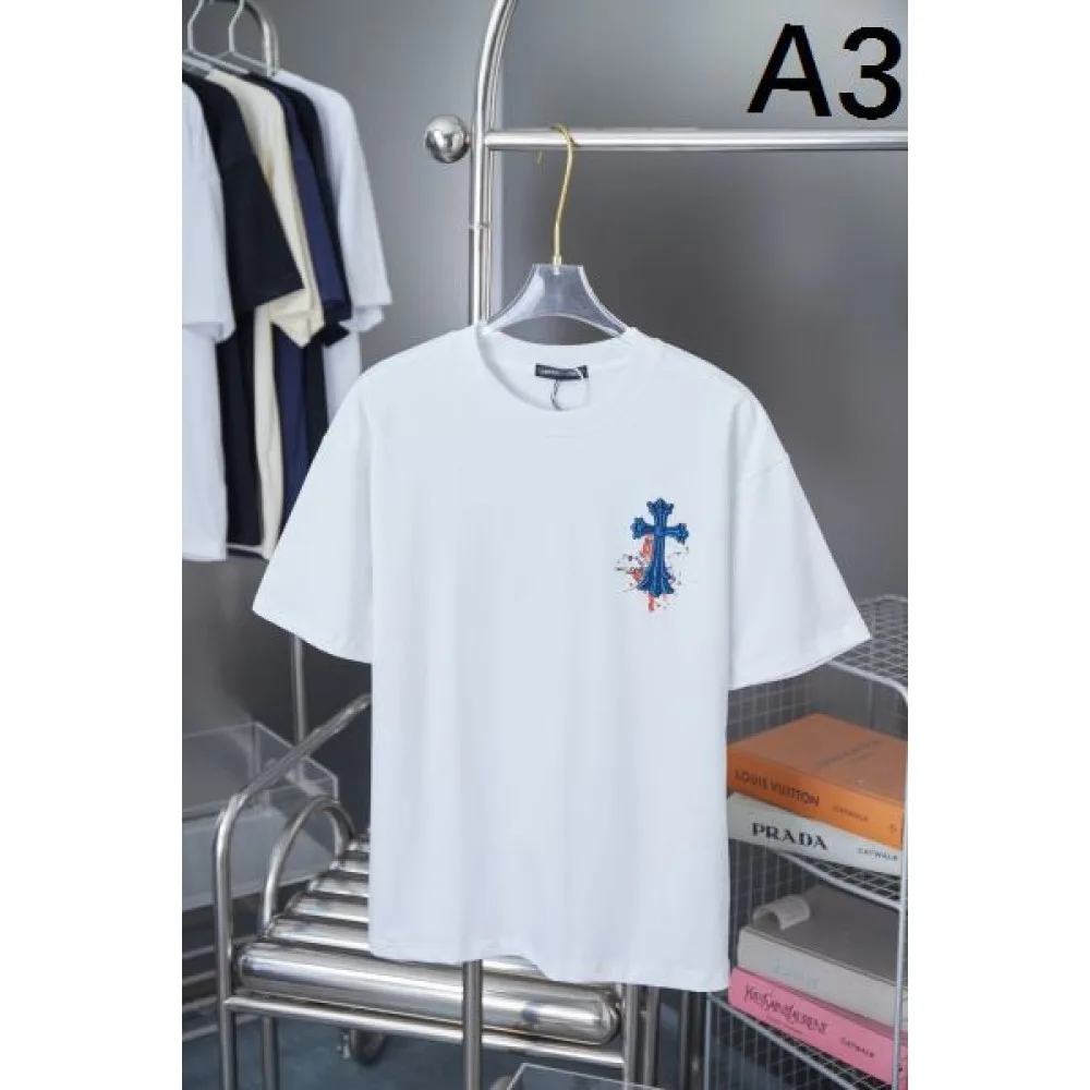 2025SS CHROME HEARTS クロムハーツ モノトーンクロスロゴ 半袖Tシャツ 人気再燃アイテム 商品画像 3