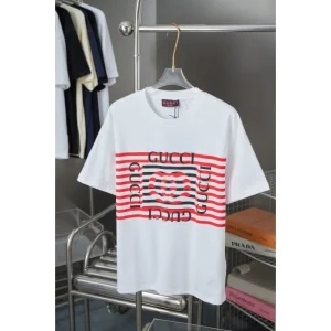 2025SS GUCCI グッチ GGロゴプリント 半袖Tシャツ ハイセンスなストリートファッションに 商品画像 1