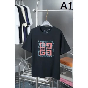 2025SS GIVENCHY ジバンシィ ロゴ刺繍入り 半袖Tシャツ シンプルながら存在感抜群 商品画像 1