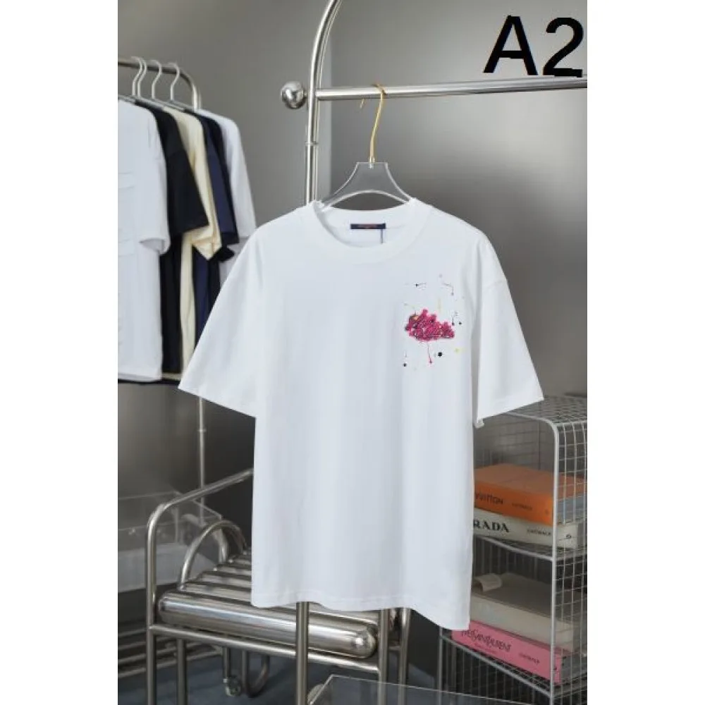 2025SS LOUIS VUITTON ルイヴィトン 定番モノグラム風 半袖Tシャツ トレンド感満載ユニセックス 商品画像 2