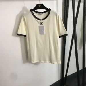 セリーヌ (CELINE) 2025SS ロゴパッチ 半袖Tシャツ エッセンシャルコレクション 商品画像 1