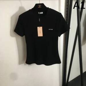 2025SS 半袖Tシャツ MIU MIU ミュウミュウ 人気爆だんな売れ筋! 商品画像 1