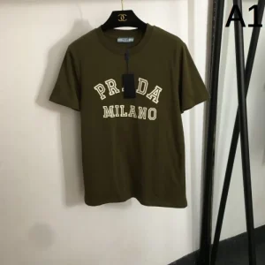 プラダ (PRADA) 2025SS新作 コットンポプリン 半袖Tシャツ お買い得 商品画像 1