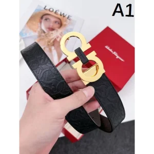 2025FW インパクト ベルト FERRAGAMO サルヴァトーレ フェラガモ インパクト抜群のデザイン 高級復刻 商品画像 1