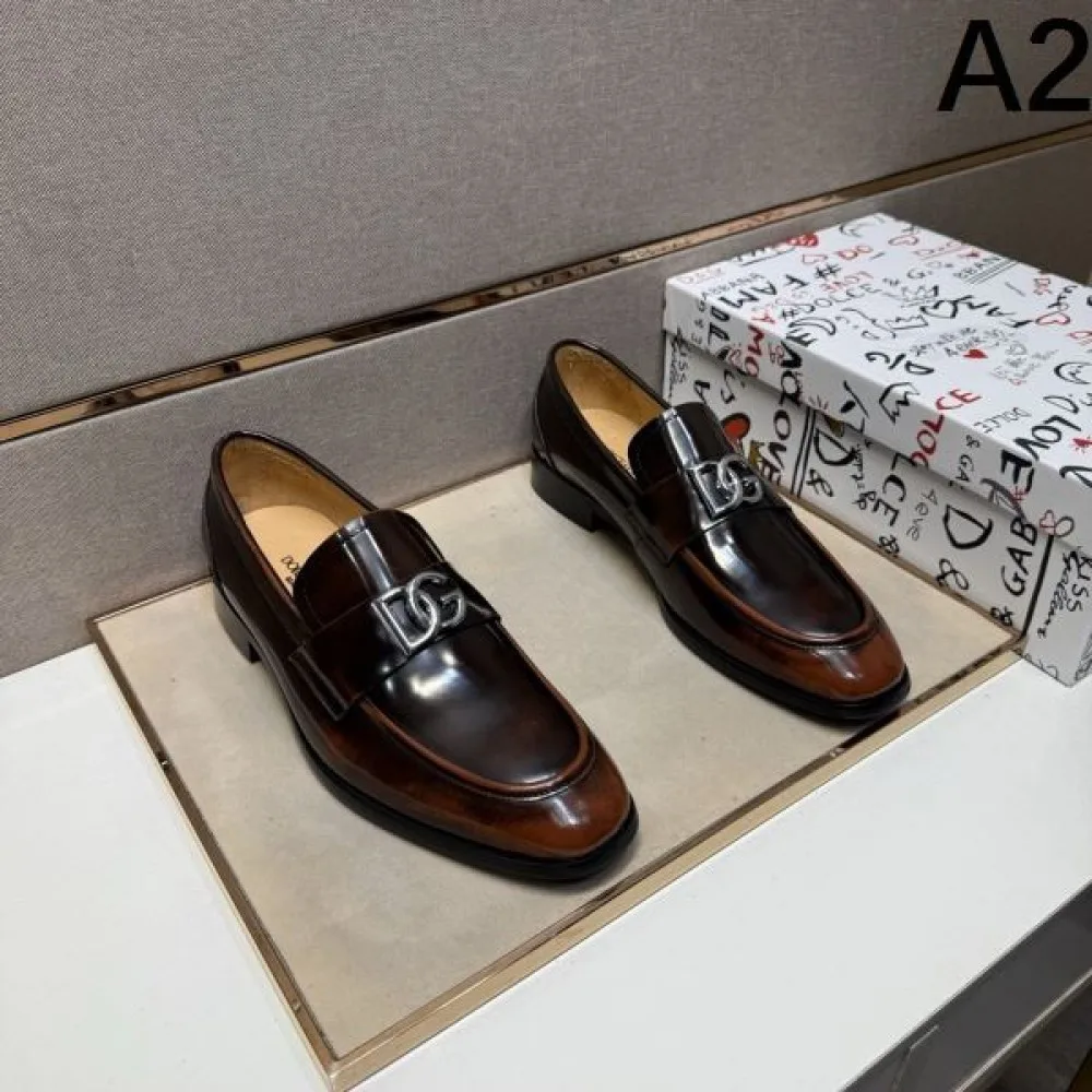 2025秋冬新作 DOLCE&GABBANA ドルチェ&ガッバーナ メンズ用 ビジネスシューズ 高見えで上品な印象 商品画像 2