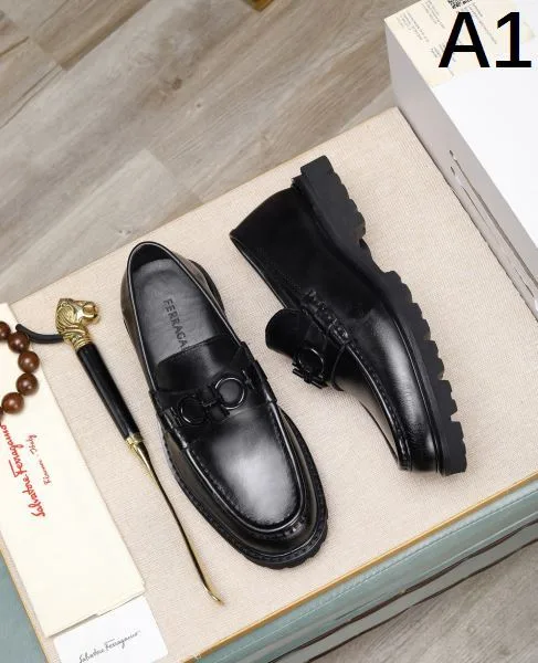 FERRAGAMO サルヴァトーレ フェラガモ 2025SS 完売必至 メンズ用 ビジネスシューズ 商品画像 11