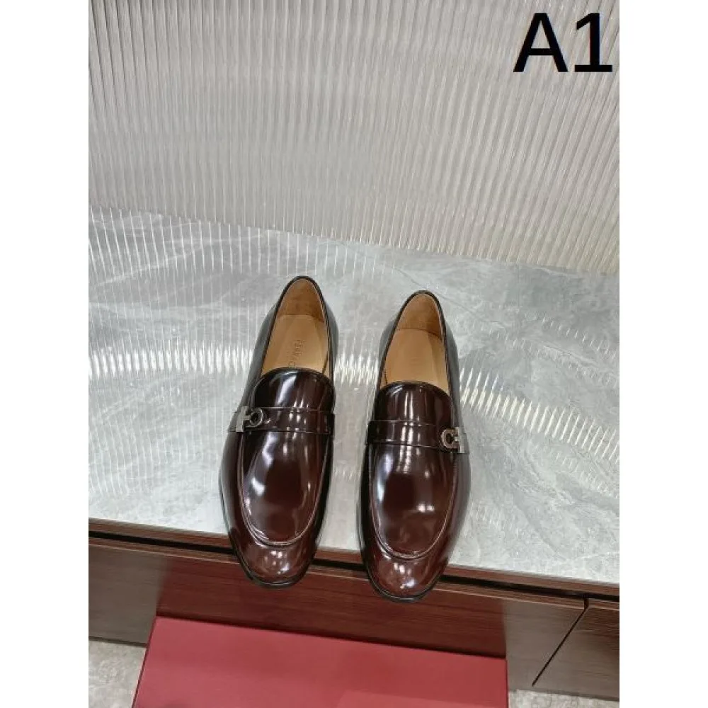 FERRAGAMO サルヴァトーレ フェラガモ 2025SS 新作人気 メンズ用 ビジネスシューズ 商品画像 1