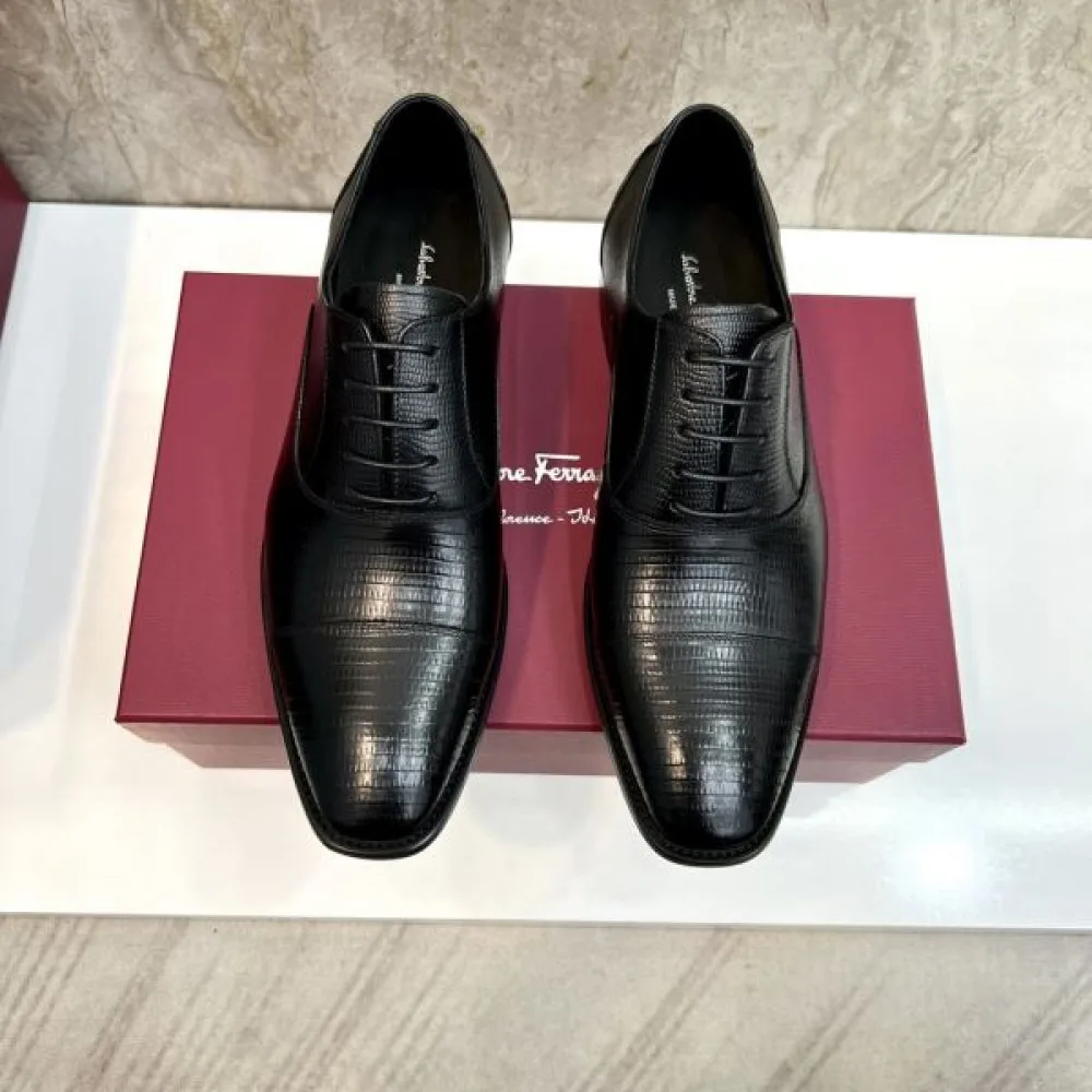 2025秋冬新作 FERRAGAMO サルヴァトーレ フェラガモ メンズ用 ビジネスシューズ シンプルで洗練された逸品 商品画像 3