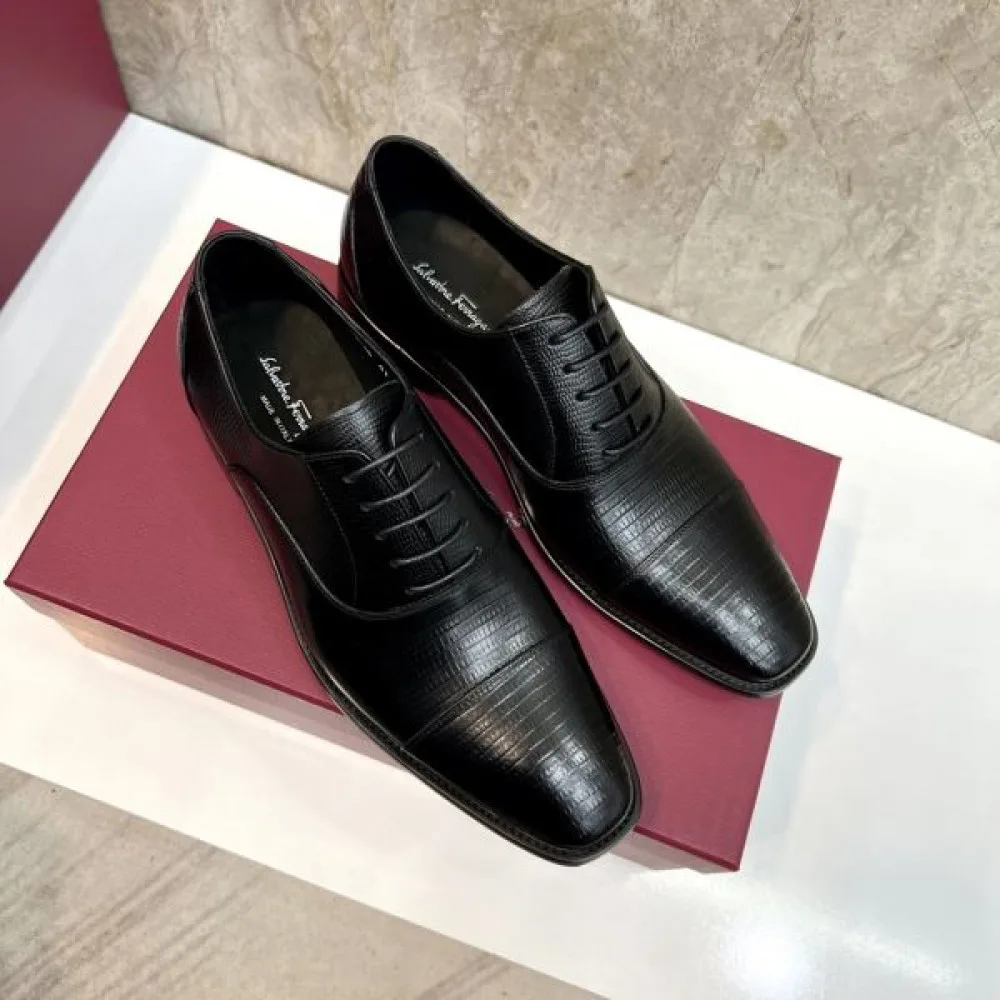 2025秋冬新作 FERRAGAMO サルヴァトーレ フェラガモ メンズ用 ビジネスシューズ シンプルで洗練された逸品 商品画像 4