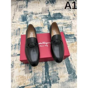 2025秋冬新作 FERRAGAMO サルヴァトーレ フェラガモ メンズ用 ビジネスシューズ トレンド感ある都会的スタイル 商品画像 1