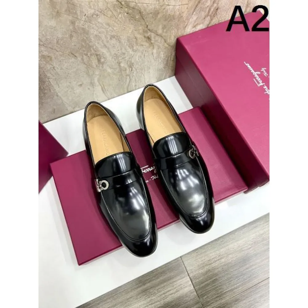 2025秋冬新作 FERRAGAMO サルヴァトーレ フェラガモ メンズ用 ビジネスシューズ 贈り物にも最適な上質感 商品画像 2