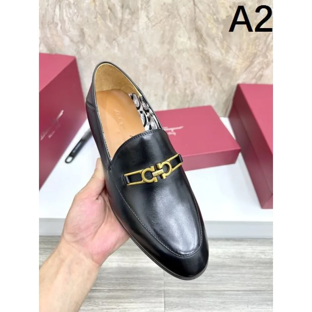 2025秋冬新作 FERRAGAMO サルヴァトーレ フェラガモ メンズ用 ビジネスシューズ 大人の魅力を引き立てる逸品 商品画像 2