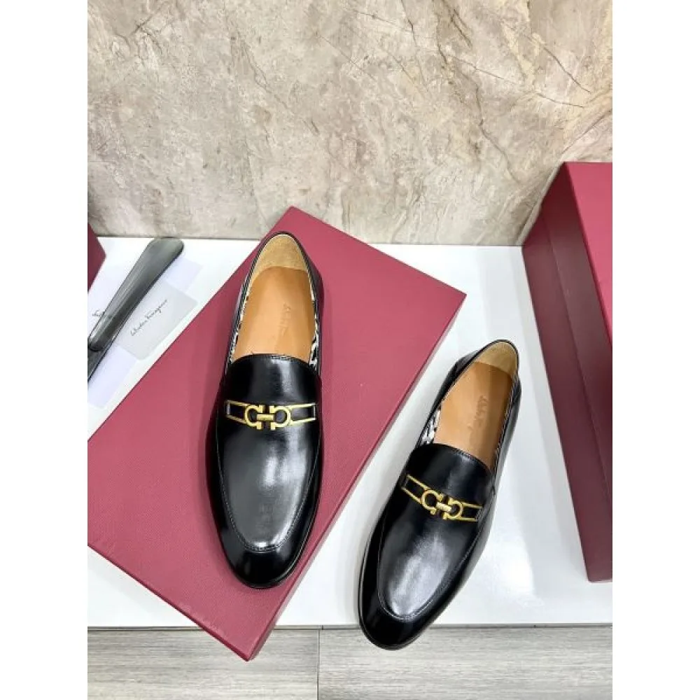 2025秋冬新作 FERRAGAMO サルヴァトーレ フェラガモ メンズ用 ビジネスシューズ 大人の魅力を引き立てる逸品 商品画像 5