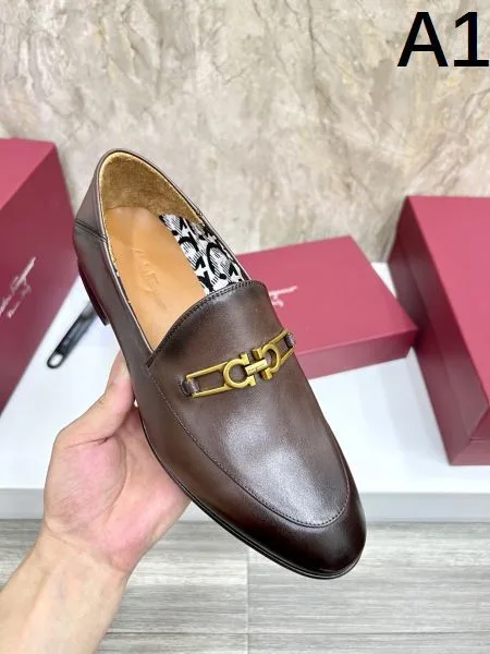 2025秋冬新作 FERRAGAMO サルヴァトーレ フェラガモ メンズ用 ビジネスシューズ 大人の魅力を引き立てる逸品 商品画像 10