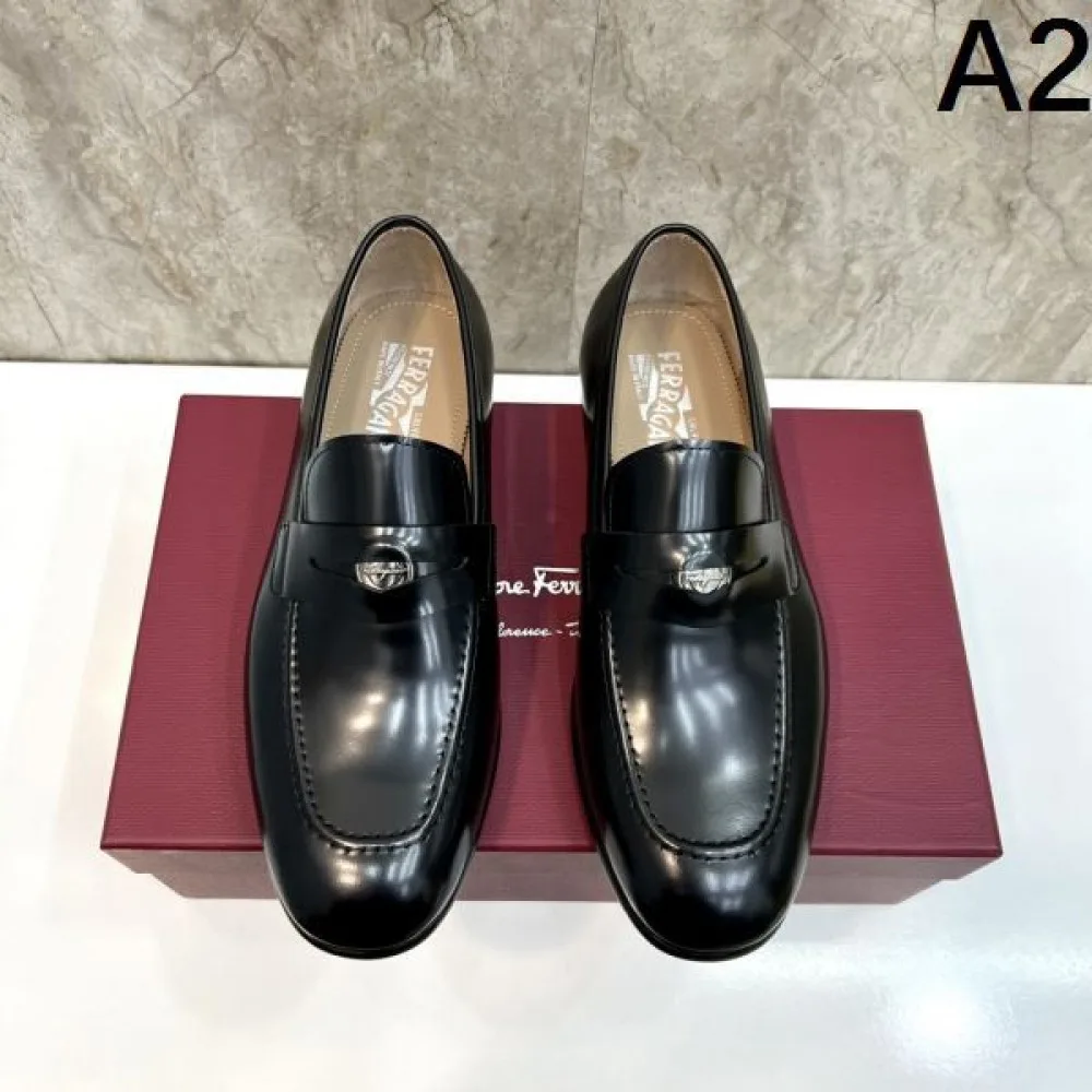 2025秋冬新作 FERRAGAMO サルヴァトーレ フェラガモ メンズ用 ビジネスシューズ 希少な新作限定モデル 商品画像 2