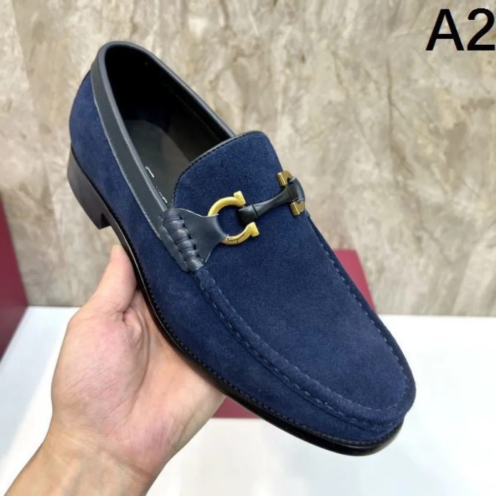 2025秋冬新作 FERRAGAMO サルヴァトーレ フェラガモ メンズ用 ビジネスシューズ 一目惚れ間違いなしの新作 商品画像 2