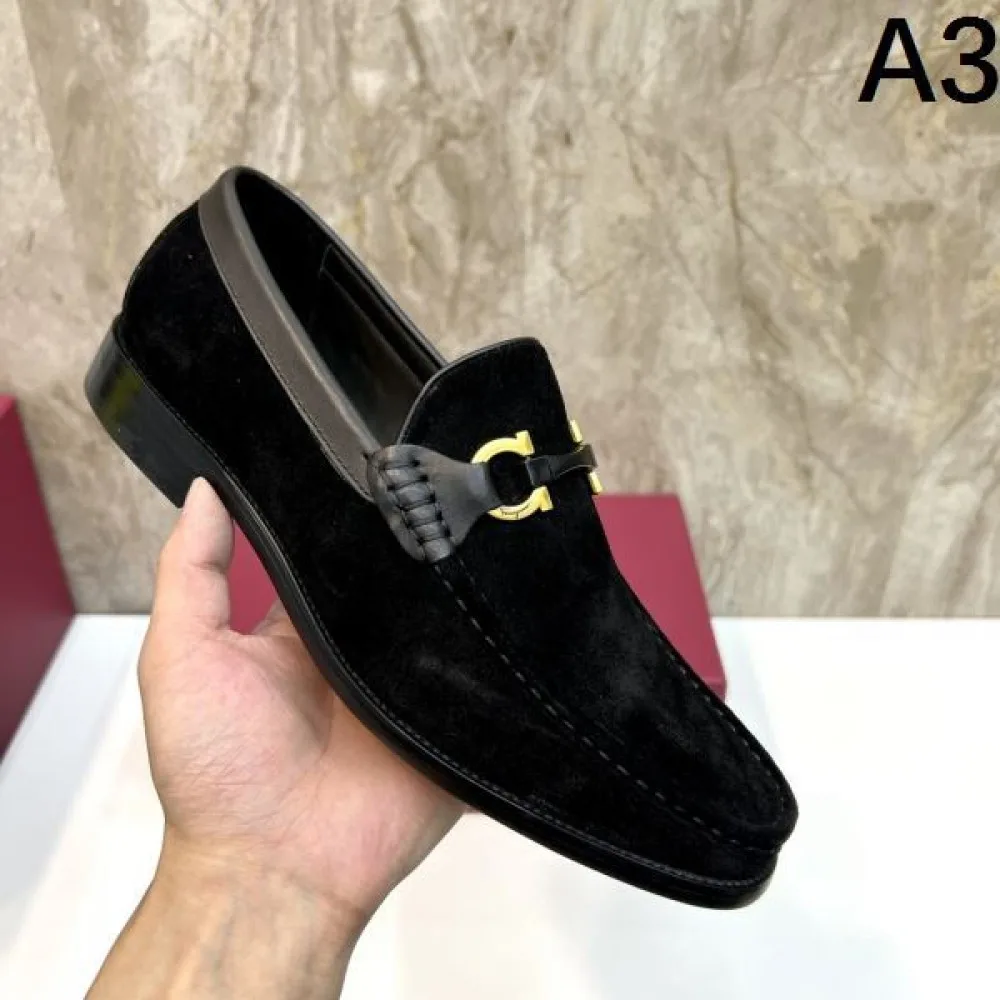 2025秋冬新作 FERRAGAMO サルヴァトーレ フェラガモ メンズ用 ビジネスシューズ 一目惚れ間違いなしの新作 商品画像 3