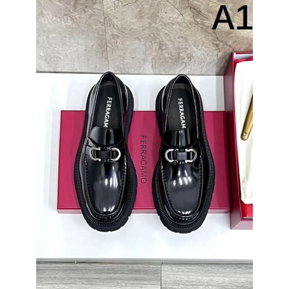 2025FW メンズ ビジネスシューズ FERRAGAMO サルヴァトーレ フェラガモ ロングシーズンに活躍する逸品 商品画像 1
