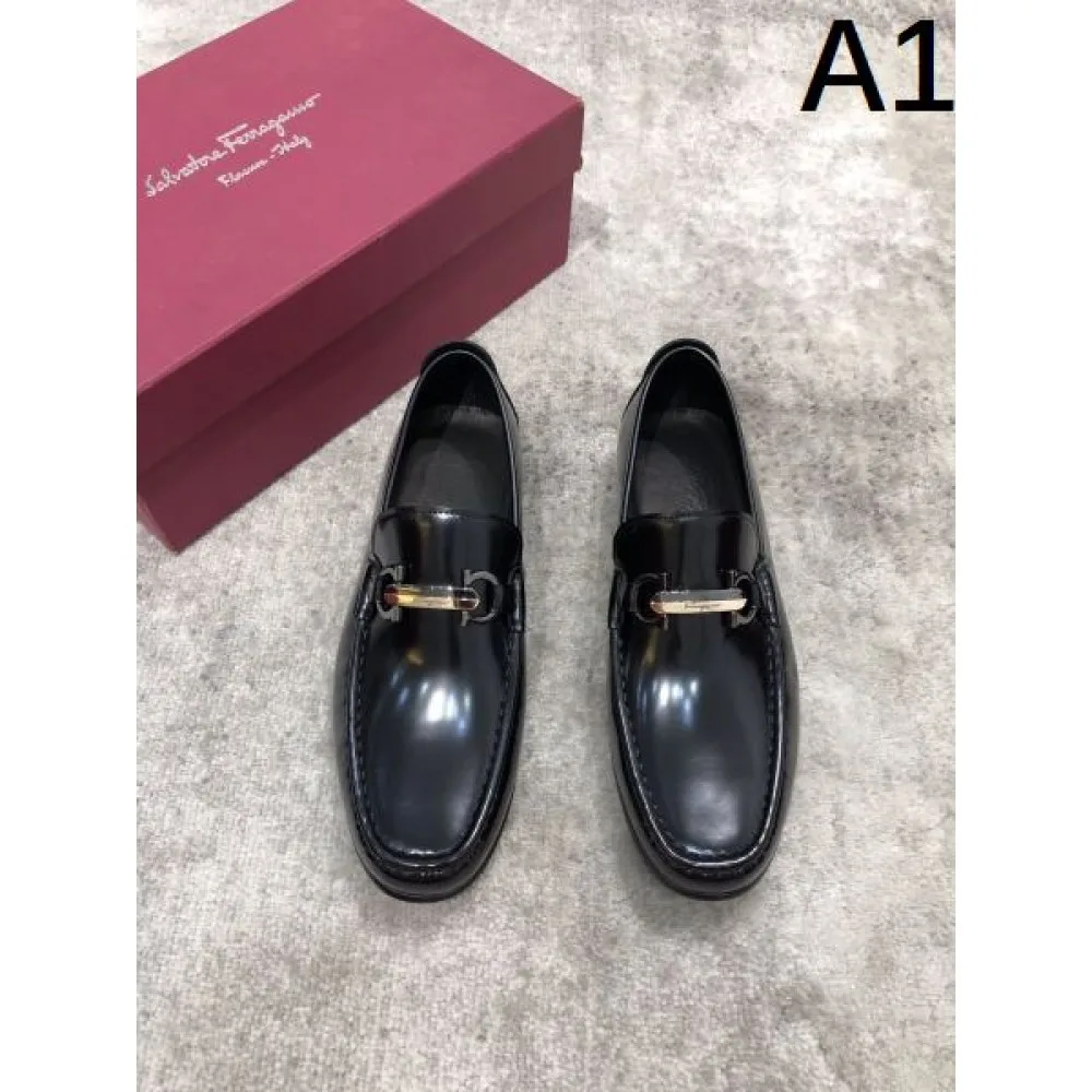 2025FW メンズ ビジネスシューズ FERRAGAMO サルヴァトーレ フェラガモ 足元に注目してくれるデザイン 商品画像 1
