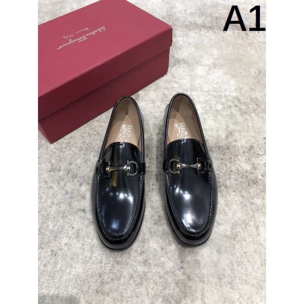2025FW メンズ ビジネスシューズ FERRAGAMO サルヴァトーレ フェラガモ カジュアルにも対応する反転魅力 商品画像 1
