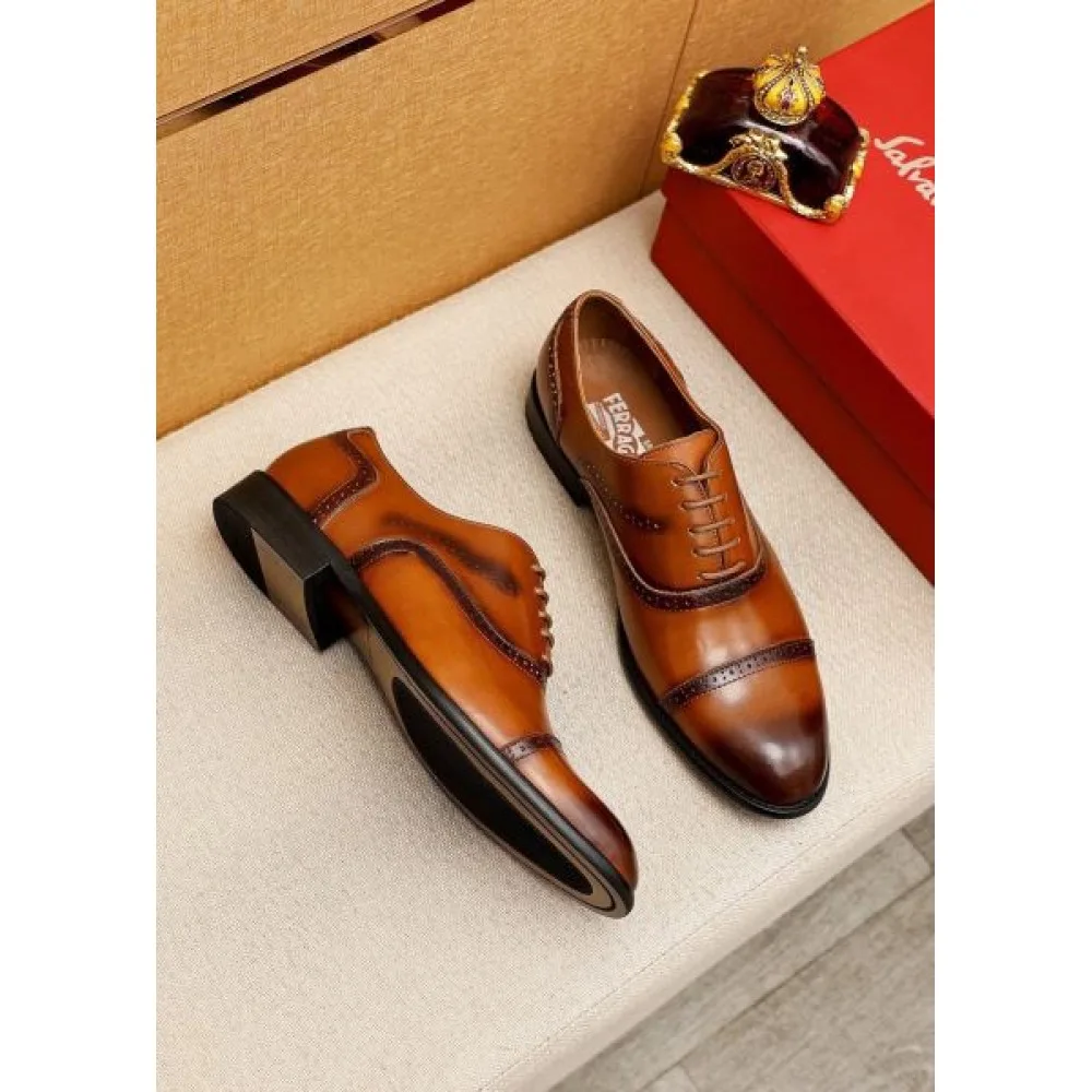 2025FW メンズ ビジネスシューズ FERRAGAMO サルヴァトーレ フェラガモ 新作限定 早い者勝ち 商品画像 4