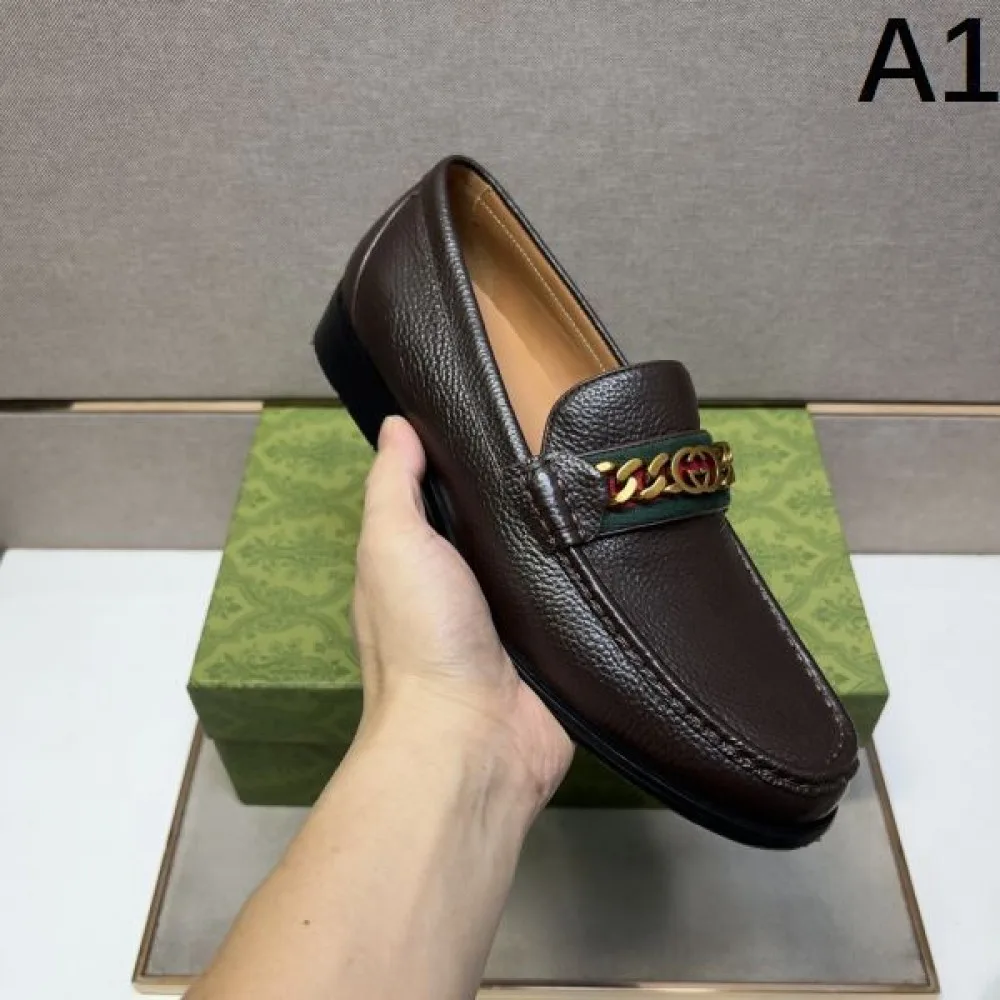 2025秋冬新作 GUCCI グッチ メンズ用 ビジネスシューズ ラストチャンス特価 商品画像 1