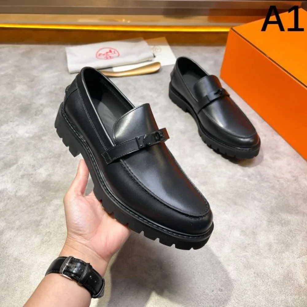 HERMES エルメス 2025SS トレンドスタイル! メンズ用 ビジネスシューズ 商品画像 1