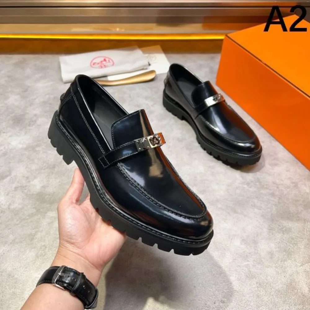 HERMES エルメス 2025SS トレンドスタイル! メンズ用 ビジネスシューズ 商品画像 2