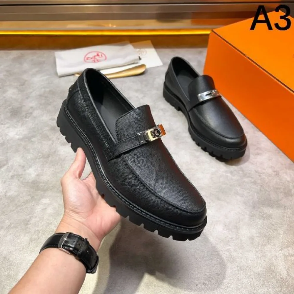 HERMES エルメス 2025SS トレンドスタイル! メンズ用 ビジネスシューズ 商品画像 3