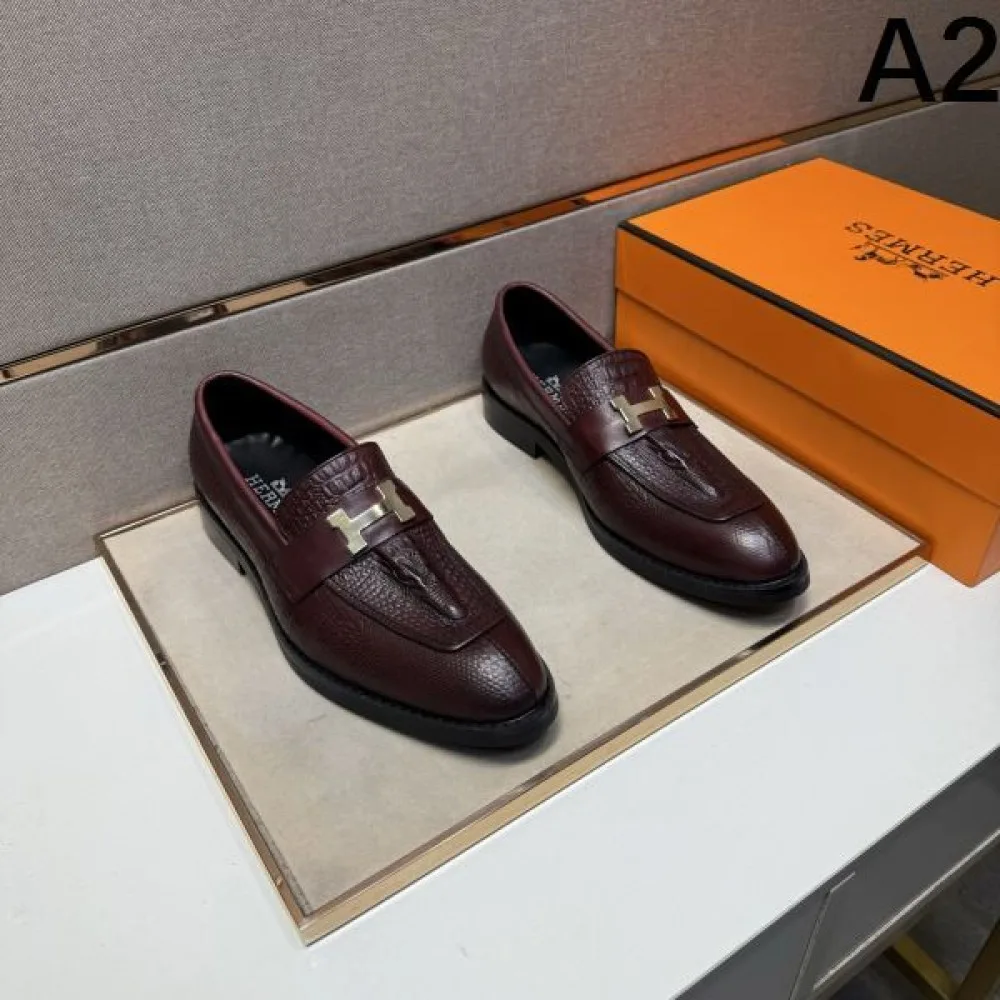 2025秋冬新作 HERMES エルメス メンズ用 ビジネスシューズ 清潔感ある上品スタイル 商品画像 2