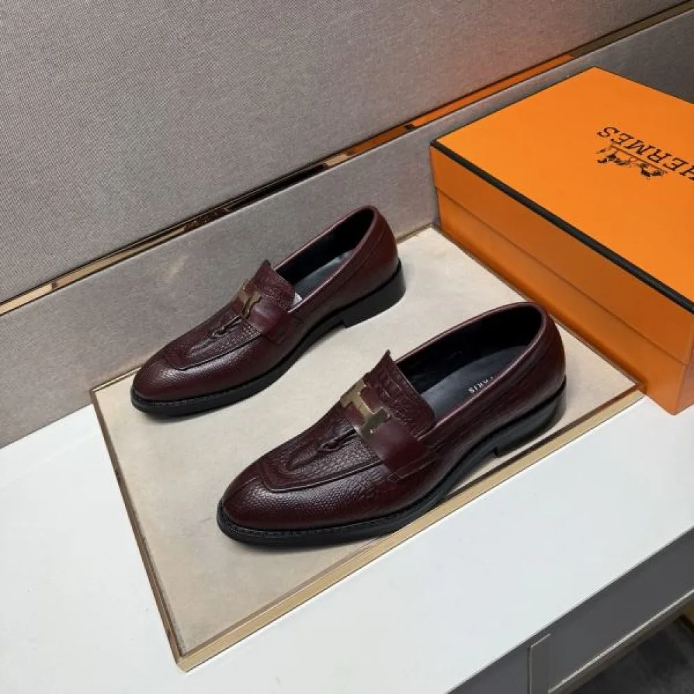 2025秋冬新作 HERMES エルメス メンズ用 ビジネスシューズ 清潔感ある上品スタイル 商品画像 3