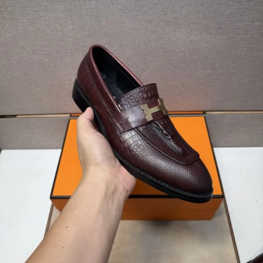 2025秋冬新作 HERMES エルメス メンズ用 ビジネスシューズ 清潔感ある上品スタイル 商品画像 6