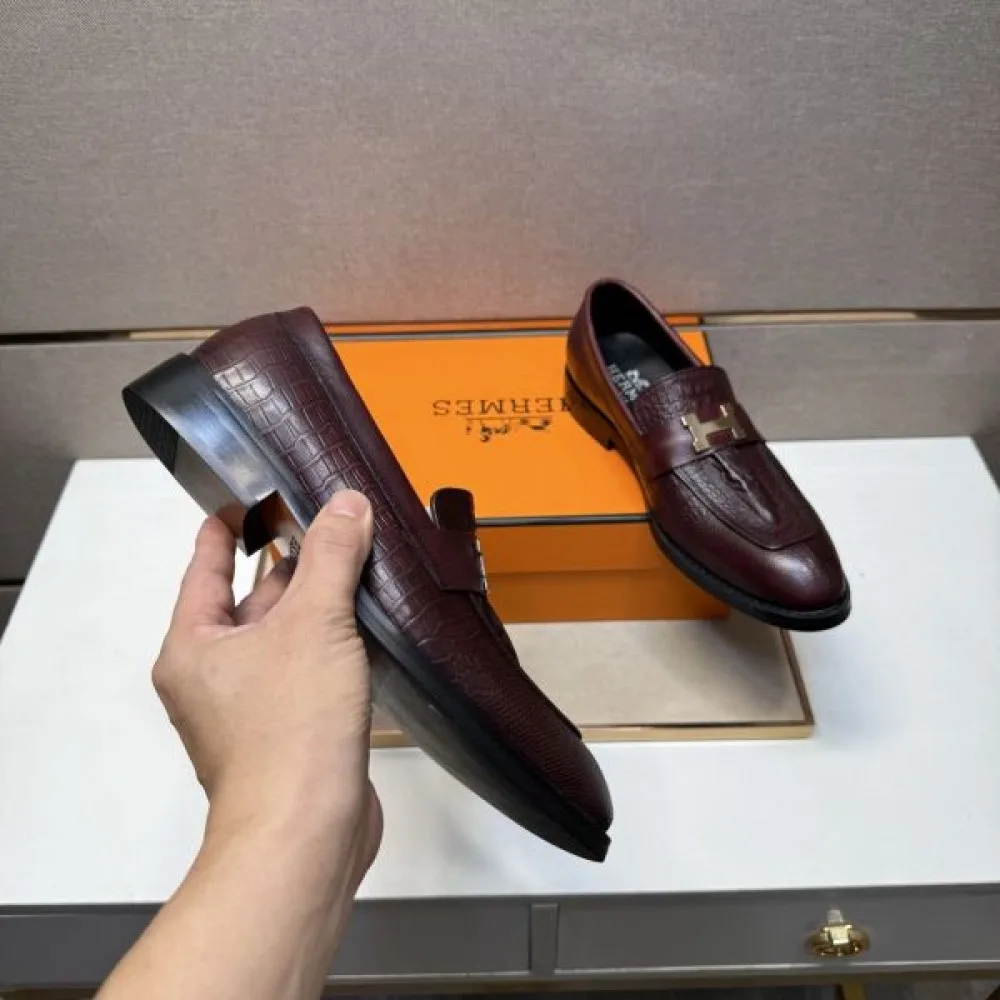 2025秋冬新作 HERMES エルメス メンズ用 ビジネスシューズ 清潔感ある上品スタイル 商品画像 7