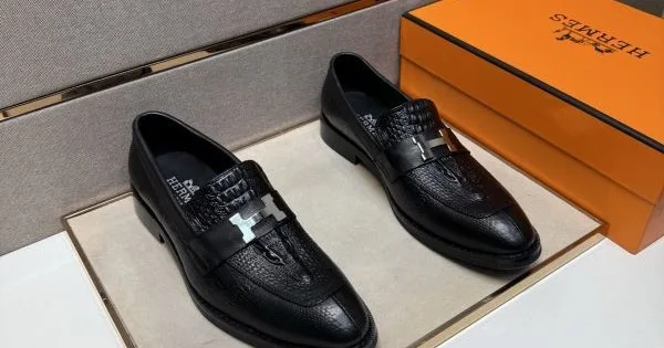 2025秋冬新作 HERMES エルメス メンズ用 ビジネスシューズ 清潔感ある上品スタイル 商品画像 11