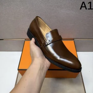 2025秋冬新作 HERMES エルメス メンズ用 ビジネスシューズ 高級感あふれる一足 商品画像 1