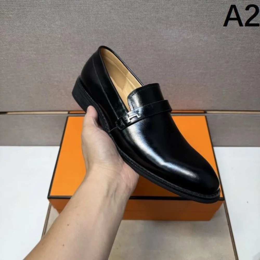 2025秋冬新作 HERMES エルメス メンズ用 ビジネスシューズ 高級感あふれる一足 商品画像 2