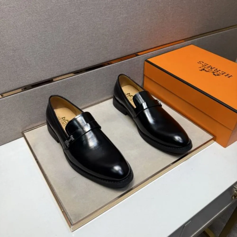 2025秋冬新作 HERMES エルメス メンズ用 ビジネスシューズ 高級感あふれる一足 商品画像 3