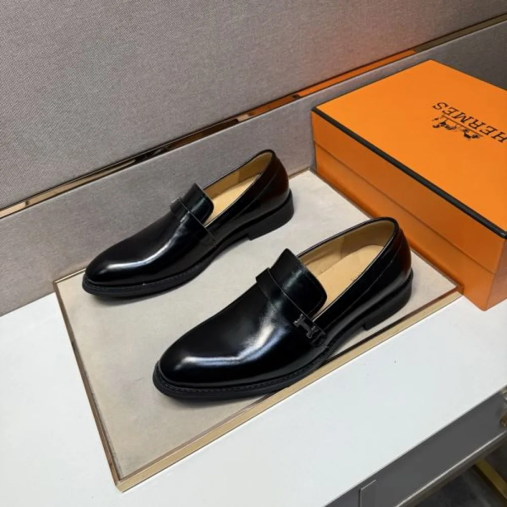 2025秋冬新作 HERMES エルメス メンズ用 ビジネスシューズ 高級感あふれる一足 商品画像 4