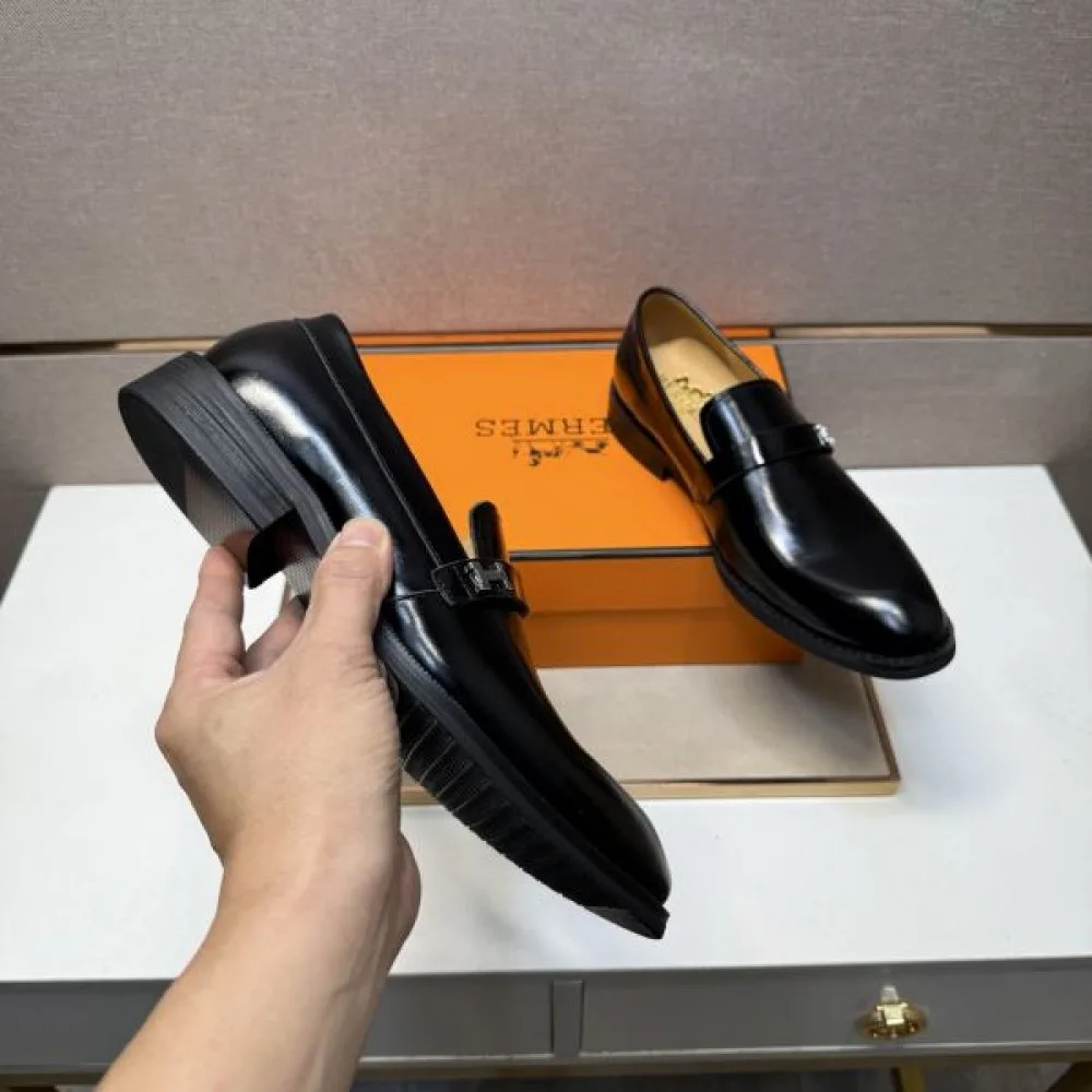 2025秋冬新作 HERMES エルメス メンズ用 ビジネスシューズ 高級感あふれる一足 商品画像 7