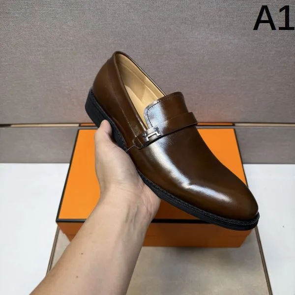 2025秋冬新作 HERMES エルメス メンズ用 ビジネスシューズ 高級感あふれる一足 商品画像 10