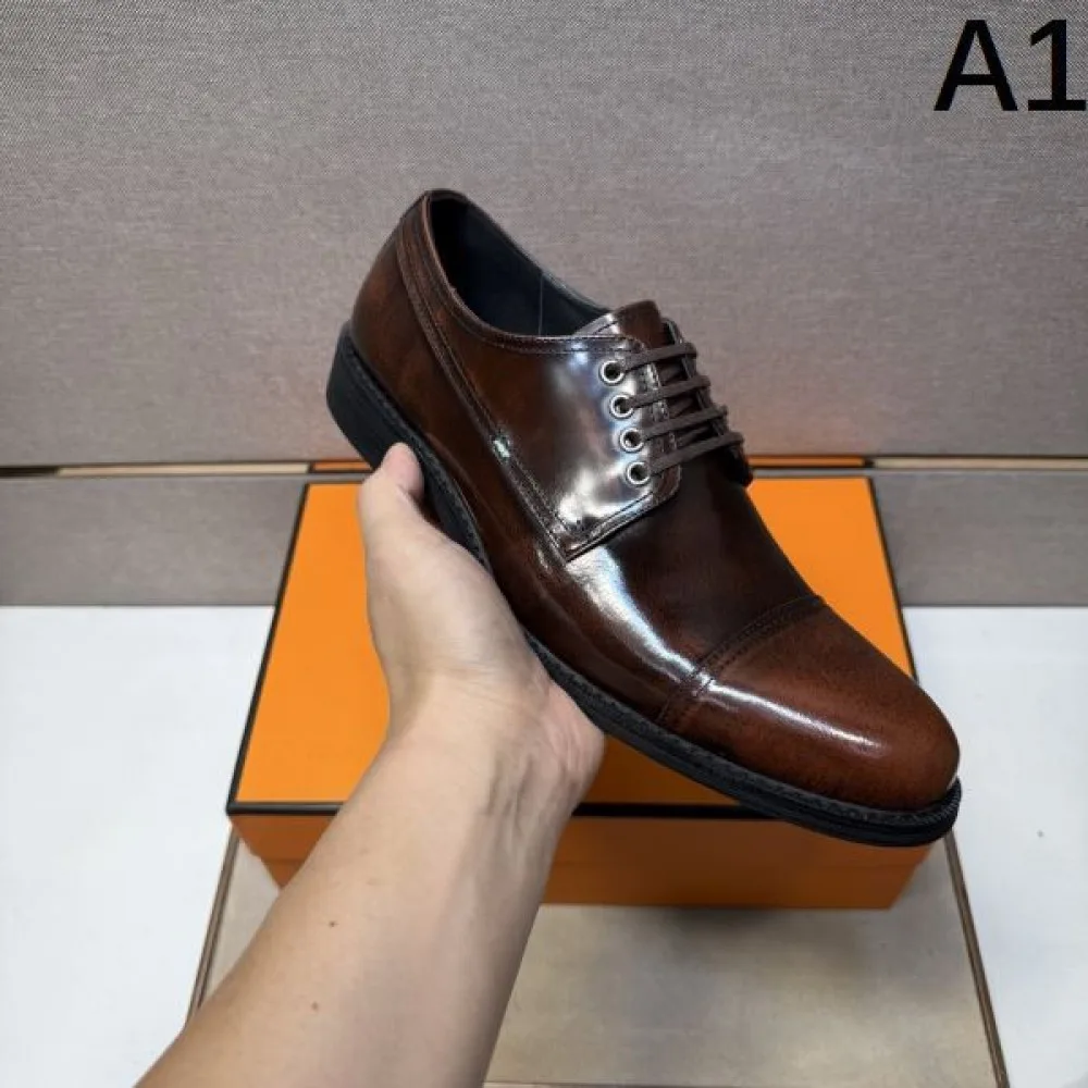 2025秋冬新作 HERMES エルメス メンズ用 ビジネスシューズ VIP割引中の秋冬新作 商品画像 1