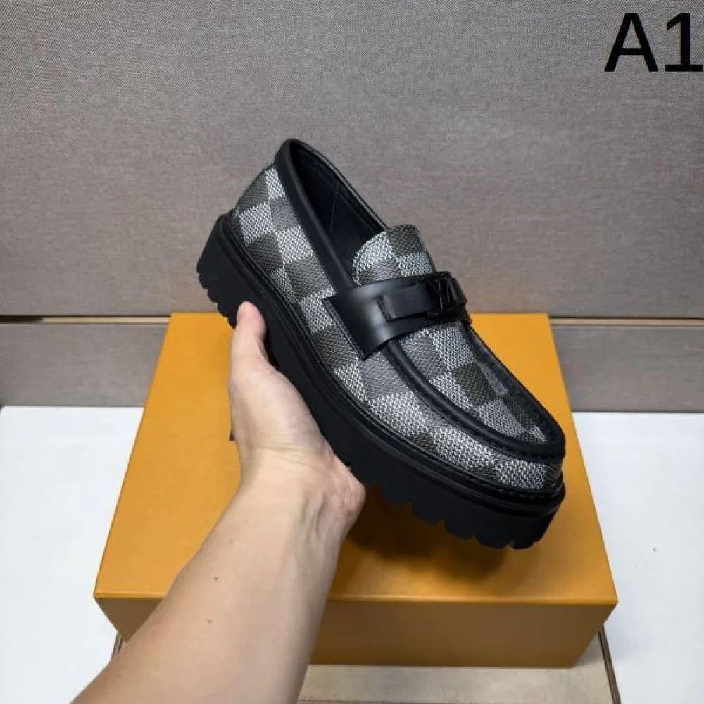 2025秋冬新作 LOUIS VUITTON ルイヴィトン メンズ用 ビジネスシューズ 雑誌掲載の注目モデル 商品画像 1
