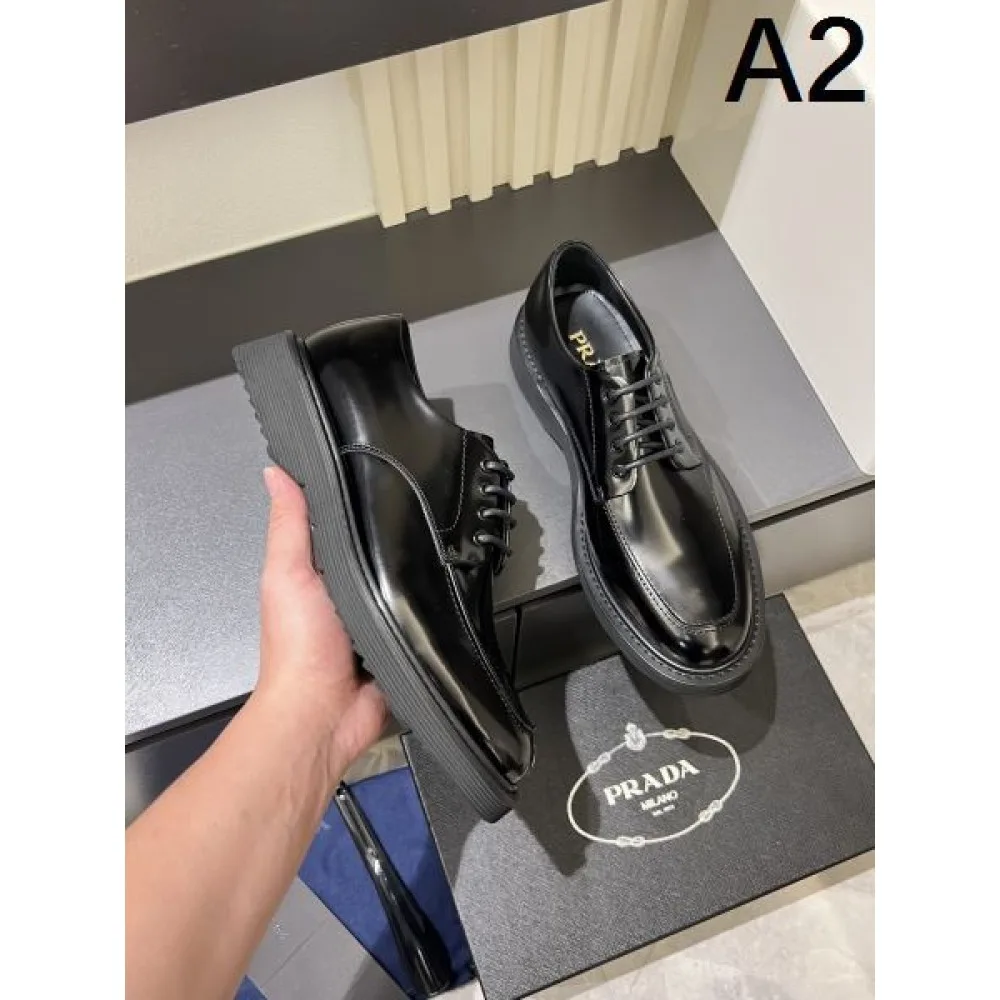 PRADA プラダ 2025SS 海外支持率が高い! メンズ用 ビジネスシューズ 商品画像 2