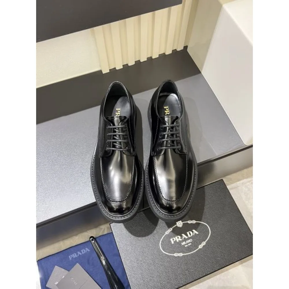 PRADA プラダ 2025SS 海外支持率が高い! メンズ用 ビジネスシューズ 商品画像 3