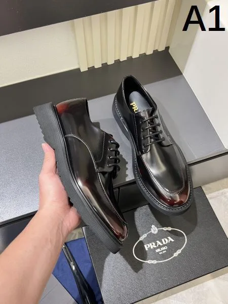 PRADA プラダ 2025SS 海外支持率が高い! メンズ用 ビジネスシューズ 商品画像 10
