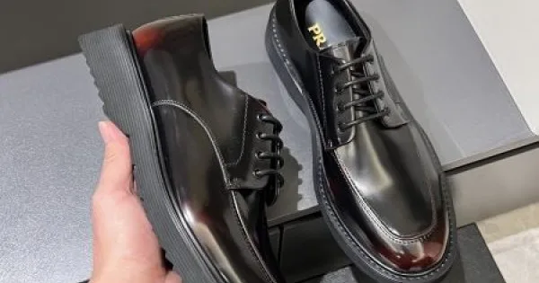 PRADA プラダ 2025SS 海外支持率が高い! メンズ用 ビジネスシューズ 商品画像 11
