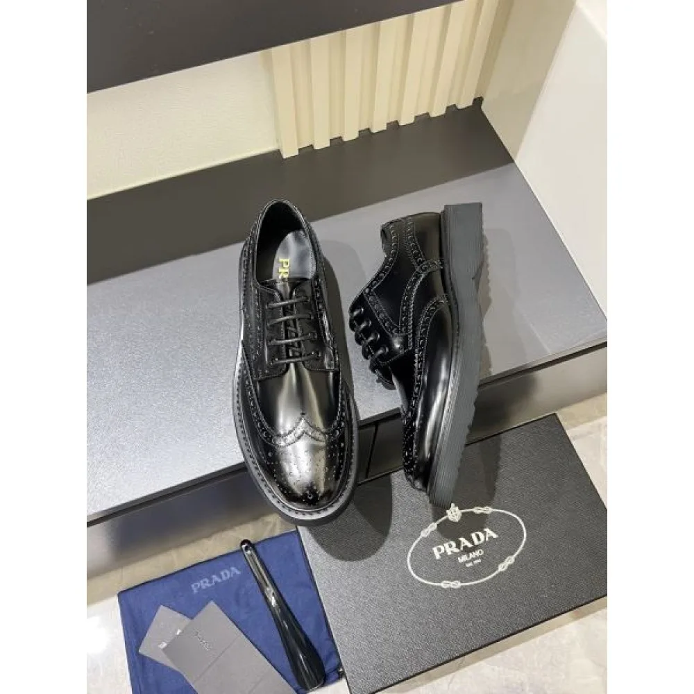 PRADA プラダ 2025SS 今の季節におすすめ メンズ用 ビジネスシューズ 商品画像 6