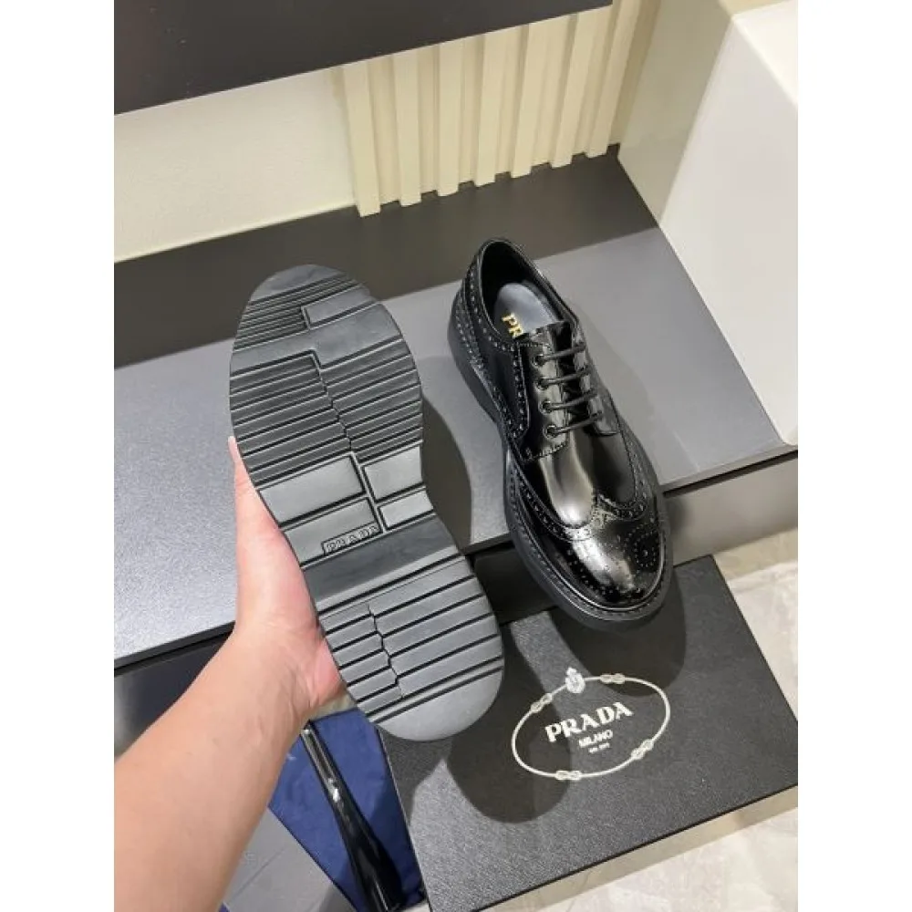PRADA プラダ 2025SS 今の季節におすすめ メンズ用 ビジネスシューズ 商品画像 9