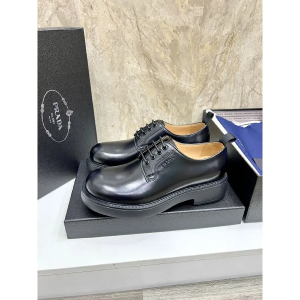 PRADA プラダ 2025SS 大人の色気を印象に メンズ用 ビジネスシューズ 商品画像 2